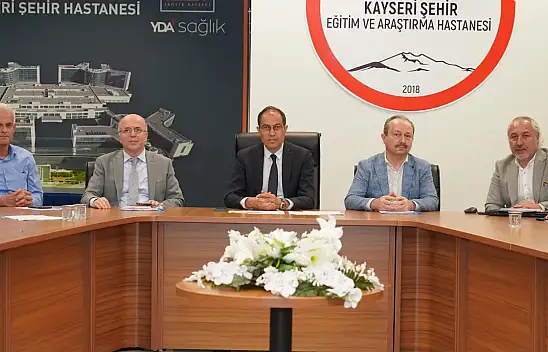 Kayseri Şehir Hastanesi'nde dikkat çeken toplantı