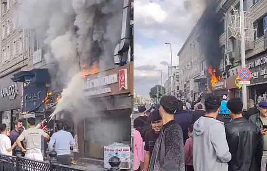 Kayseri Sivas Caddesi'nde yangın! Görenler olay yerine koştu