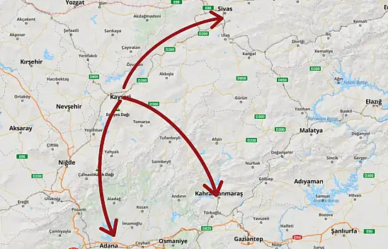 Kayseri, Sivas ve Maraş'ı solladı! Adana'ya yetişemedi