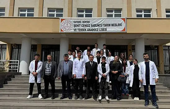 Kayseri Ticaret Borsası bünyesindeki okula dikkat çeken ziyaret!