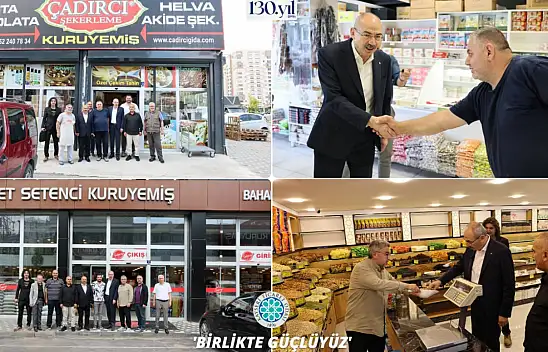 Kayseri ticaretinin kalbinde dikkat çeken ziyaret