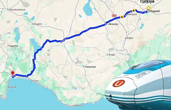 Kayseri'yi Akdeniz'e bağlayacak! 5 şehirden geçecek hızlı tren projesinde son durum ne?