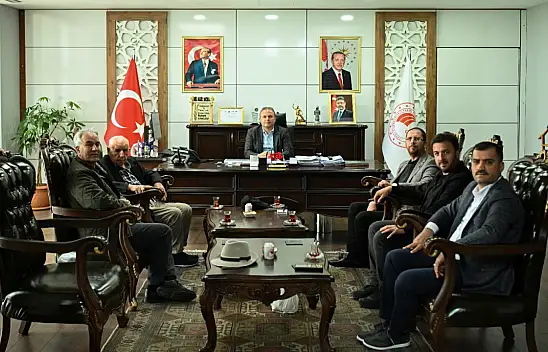 Kayserili ünlü iş adamından Müdüre ziyaret! Ufukta yeni bir proje mi var?