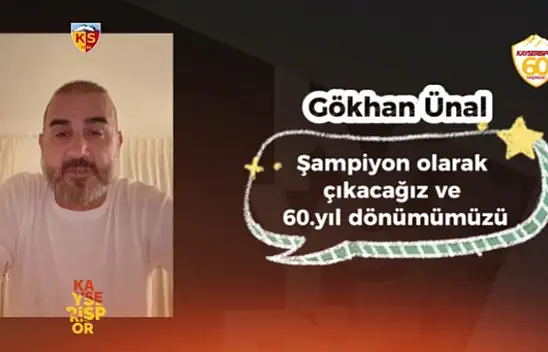 Kayserispor'a 60. yılda eski yıldızlardan duygu dolu mesajlar
