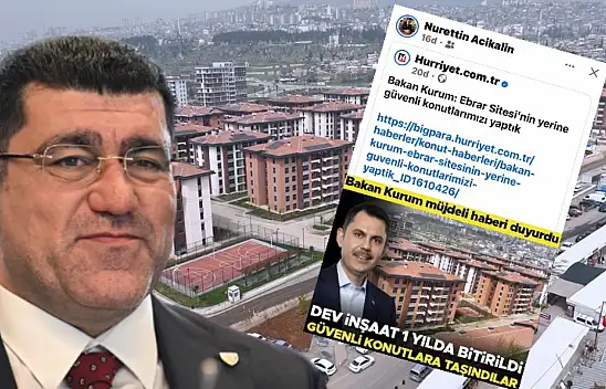 Kayserispor Başkanı 'Ebrar Sitesi'ni 1 yılda yaptı, Bakan övündü