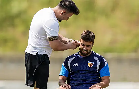 Kayserispor oyuncularından renkli görüntüler