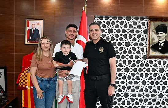 Kayserisporlu Keser'den Müdür Aydın'a ziyaret