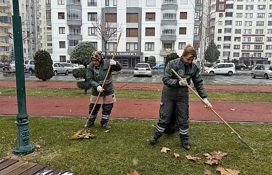 Kocasinan'da parklara kadın eli değiyor