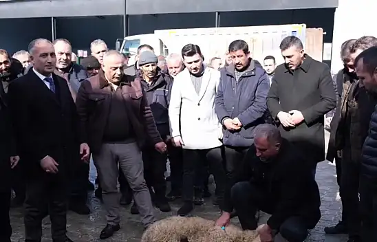 Kurban keserek karşıladılar! Yeni mülki amir ilk ziyaretini yaptı