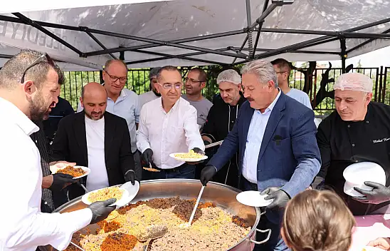 Melikgazi'de birlik ve beraberlik pilavla tatlandı
