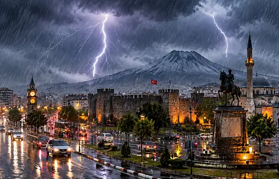 Meteoroloji'den Kayseri'ye gök gürültülü yağış uyarısı!