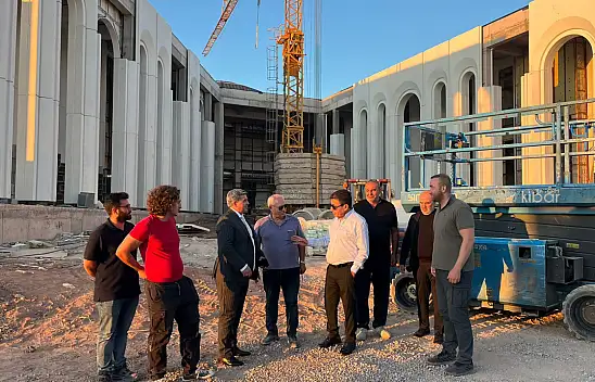 MHP heyeti Hacıbektaş'ta yükselen eseri ziyaret etti!