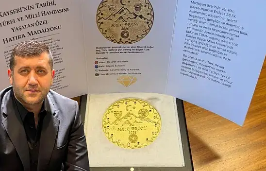 MHP'li Vekil Kayseri'den giden ismi unutmadı! Madalyon gönderdi
