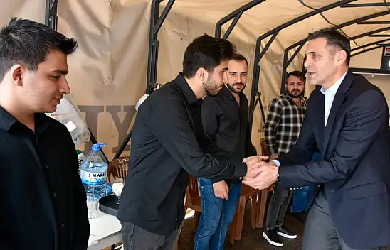 Müdür Aydın, Develili şehidin mevlit programına katıldı