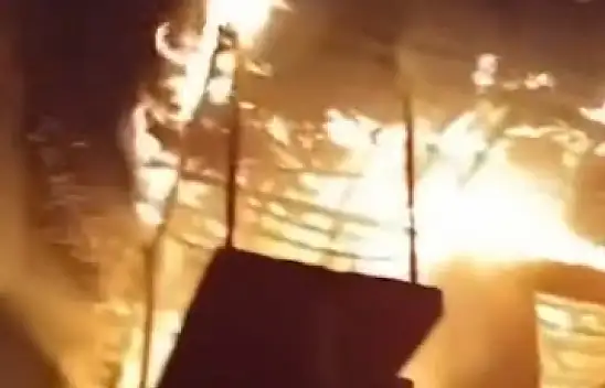 O İlçede korkunç yangın