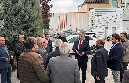 OSB'de hareketli gün! AK Partili Vekil sanayicilerle bir arada