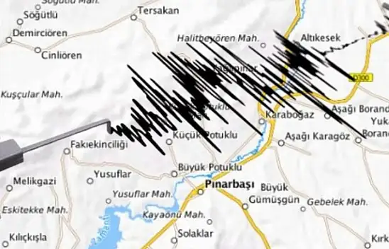 Pınarbaşı'da iki küçük sarsıntı kaydedildi