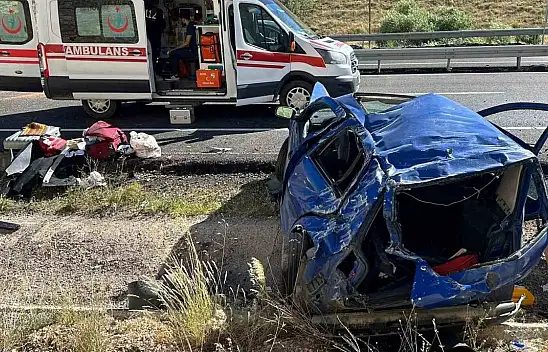 Kontrolden çıkan otomobil takla attı, 3'ü çocuk 5 yaralı!