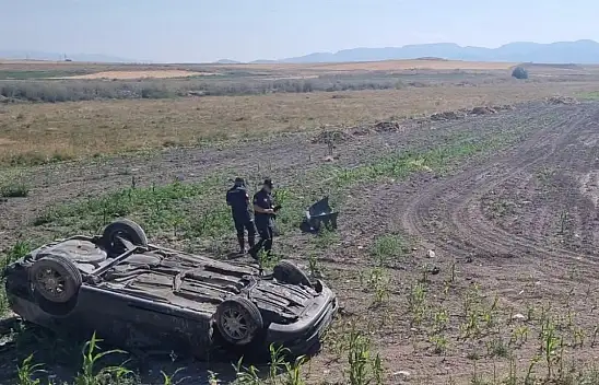 Kayseri'de otomobil takla attı: 2 kişiden acı haber!