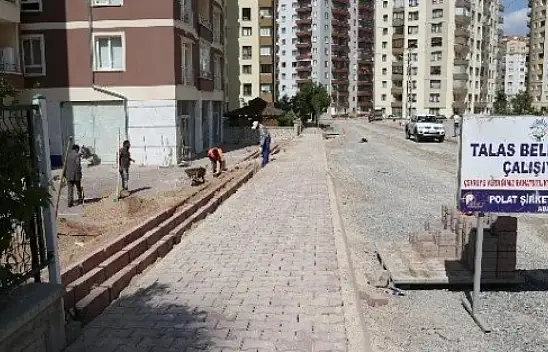 Talas'a otopark, park ve yaya yolu yapılacak