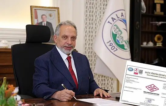 Talas Belediyesi'ne 20 yıllık kalite onayı