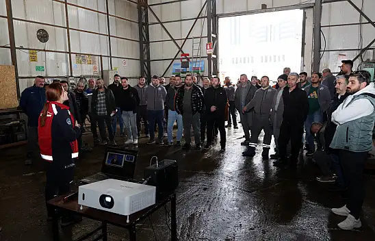 Talas'ta hayati eğitim: Personel yangına karşı bilinçlendirildi