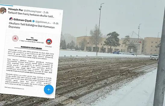 'Tarkan!! Sen hariç herkese okullar tatil'