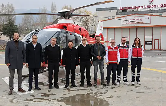 Vali Çiçek Hava Ambulans Merkezini ziyaret etti