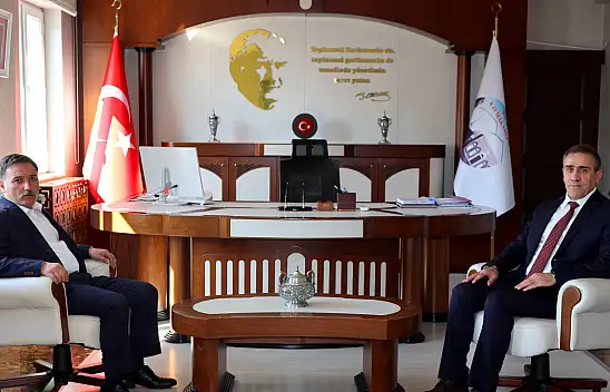 Vali Çiçek'ten yeni Kaymakama ziyaret