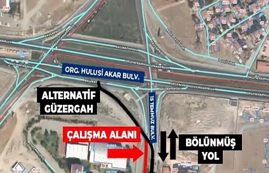Yola çıkacaklar dikkat! Kayseri'deki o yol yarın kapanıyor