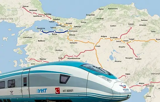 Yüksek Hızlı Tren Hattı'nda güzel haber geldi! Kayseri, Bursa'ya bağlanıyor