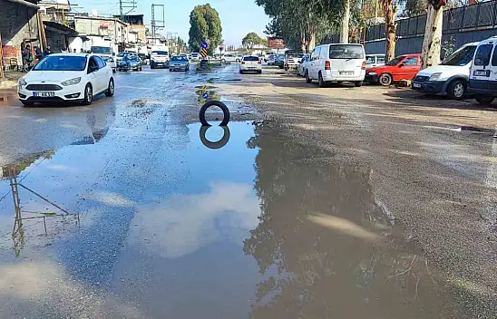 Kapanmayan yola lastikle önlem alıındı