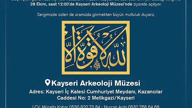 Hüsn-i Hat eserleri Kayseri'de