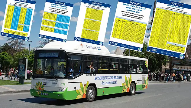 13 Aralık'tan itibaren bazı hatlarda sefer saatleri güncellendi