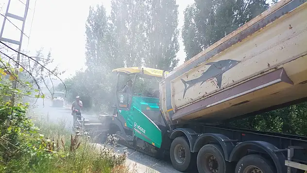 1500 metrelik yol yenilendi, ulaşım konforu arttı