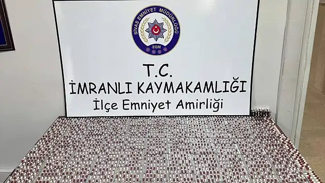 Sivas'ta uyuşturucu hap operasyonu