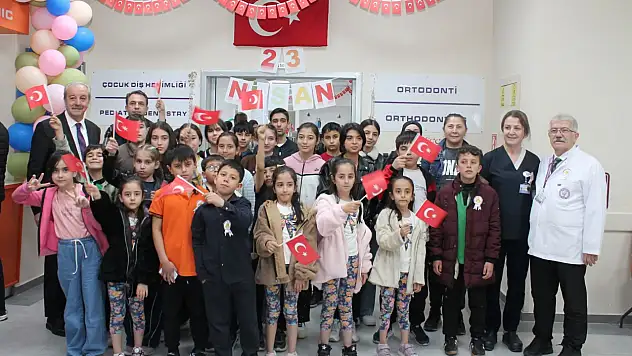 NNYÜ Diş Hekimliği Fakültesi'nden çocuklara bayram hediyesi