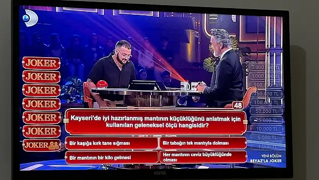 3 milyon TL ödüllü yarışmada Kayseri sorusu! İşte cevabı...