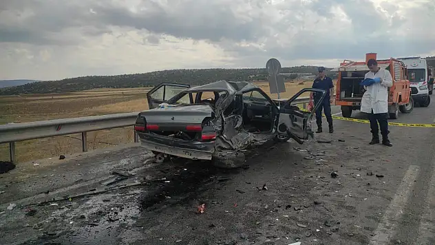 38 plakalı araç kazaya karıştı: 1 ölü, 3 yaralı
