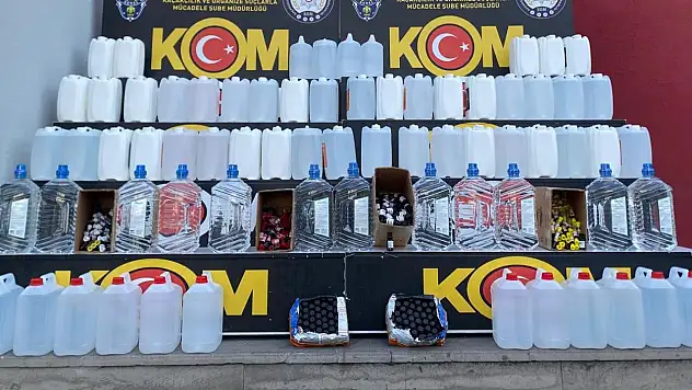 5 şehirde kaçak alkol operasyonu! 16 ton ele geçirildi