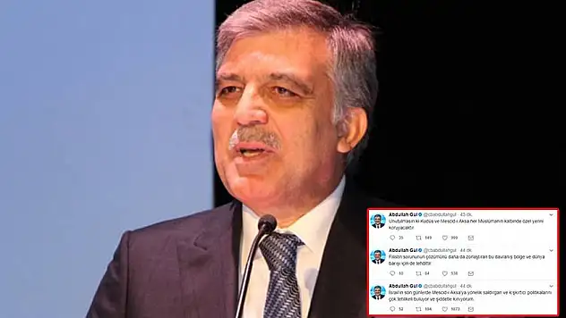 Abdullah Gül İsrail'in tavrını kınadı