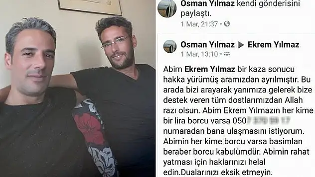 'Abimin her kime borcu varsa başımla beraber borcu kabulümdür'