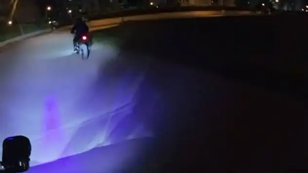 Dur ihtarına uymayan motosiklet sürücüsüne ceza