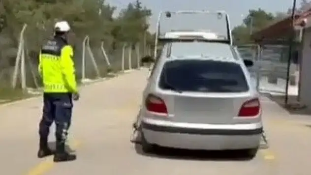 Trafikte makas atan sürücüye ceza