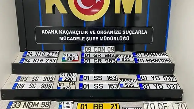 27 adet sahte plaka ele geçirildi