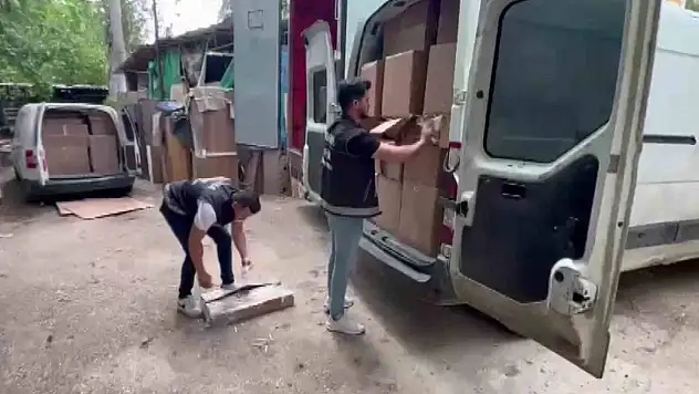 39 milyon TL'lik kaçakçılık operasyonu