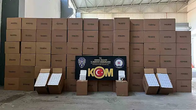 5 milyon TL değerinde kaçak makaron ele geçirildi