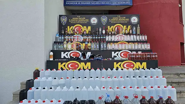 660 litre sahte içki ele geçirildi