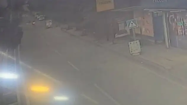 Motosikletlin hayatını kaybettiği kazanın görüntüleri ortaya çıktı