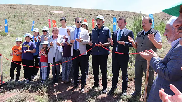Ağaçlandırılan bölgeye şehit Jandarma Er Turgut Şimşek'in adı verildi...